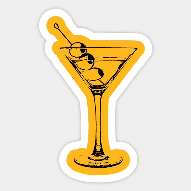 Martini Sticker by DogfordStudios